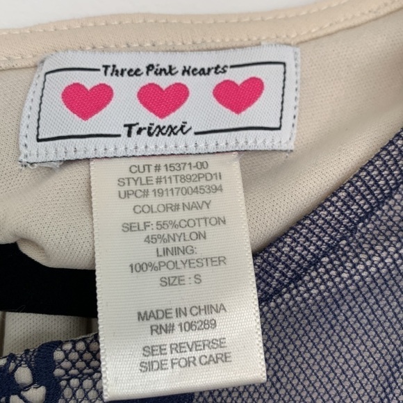 Blue Lace Tank Top Blouse - Picture 6 of 8